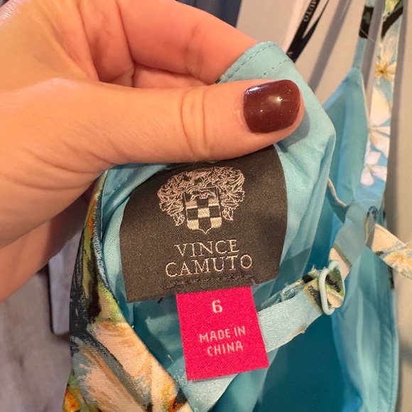 Vince Camuto Floral Light Blue Maxi Skirt - Picture 7 of 7